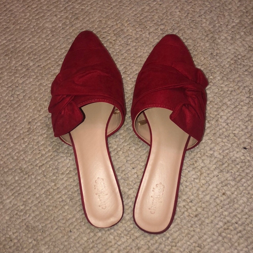 Pointed toe mules